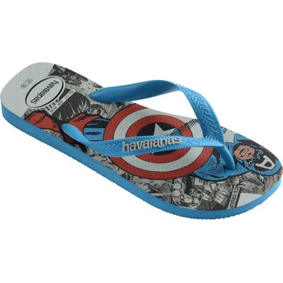 Tongs Havaianas Top Marvel Classics Bleu 45/46 - Publicité Tongs Havaianas Top Marvel Classics Bleu 45/46 - Publicité