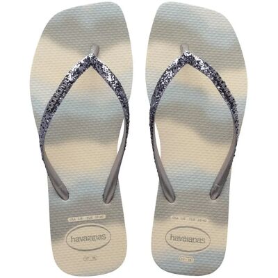 Tongs de fête carrées fines à paillettes femme Havaianas Party Beige 43/44 - Publicité Tongs de fête carrées fines à paillettes femme Havaianas Party Beige 43/44 - Publicité