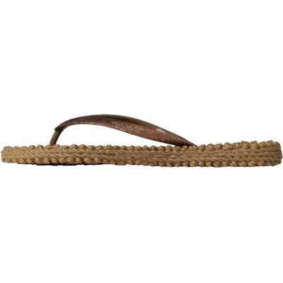 Tongs à paillettes femme Ilse Jacobsen Hornbæk Marron 38 - Publicité Tongs à paillettes femme Ilse Jacobsen Hornbæk Marron 38 - Publicité