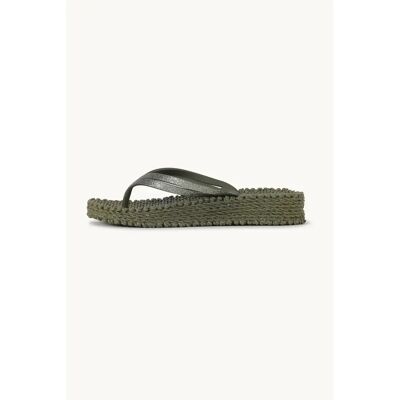 Tongs compensées à plateforme paillettes femme Ilse Jacobsen Hornbæk Vert 40 - Publicité Tongs compensées à plateforme paillettes femme Ilse Jacobsen Hornbæk Vert 40 - Publicité