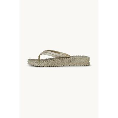 Tongs compensées à plateforme paillettes femme Ilse Jacobsen Hornbæk Beige 36 - Publicité Tongs compensées à plateforme paillettes femme Ilse Jacobsen Hornbæk Beige 36 - Publicité