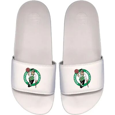 ISlide Claquettes Boston Celtics Motto Blanc 42/43 - Publicité ISlide Claquettes Boston Celtics Motto Blanc 42/43 - Publicité