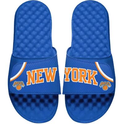 ISlide Claquettes New York Knicks Mantra Bleu 42 - Publicité ISlide Claquettes New York Knicks Mantra Bleu 42 - Publicité