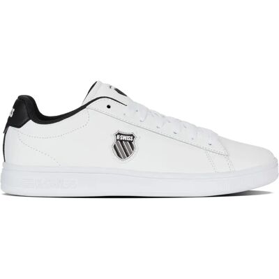 Baskets K-Swiss Court Shield II Blanc 39,5 - Publicité Baskets K-Swiss Court Shield II Blanc 39,5 - Publicité