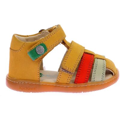 Sandales bébé garçon Kickers Pod Jaune 19 - Publicité Sandales bébé garçon Kickers Pod Jaune 19 - Publicité