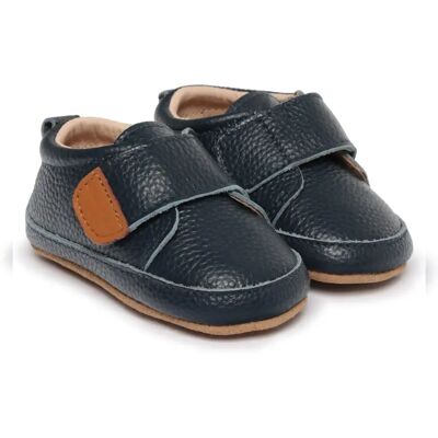 Chaussons Cuir bébé Mikk-Line Bleu 0/6 mois - Publicité Chaussons Cuir bébé Mikk-Line Bleu 0/6 mois - Publicité