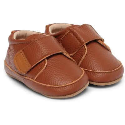 Chaussons Cuir bébé Mikk-Line Marron 0/6 mois - Publicité Chaussons Cuir bébé Mikk-Line Marron 0/6 mois - Publicité