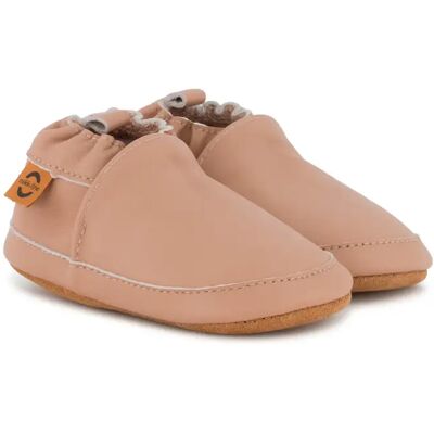 Chaussons en cuir fille Mikk-Line Solid Rose 3/4 ans - Publicité Chaussons en cuir fille Mikk-Line Solid Rose 3/4 ans - Publicité