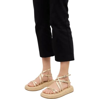 Sandales compensées femme Mim Shoes Formentor Beige 41 - Publicité Sandales compensées femme Mim Shoes Formentor Beige 41 - Publicité