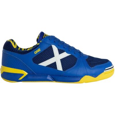 Chaussures de football indoor Munich - Synthétique Bleu - Prise - Sports - Publicité Chaussures de football indoor Munich - Synthétique Bleu - Prise - Sports - Publicité