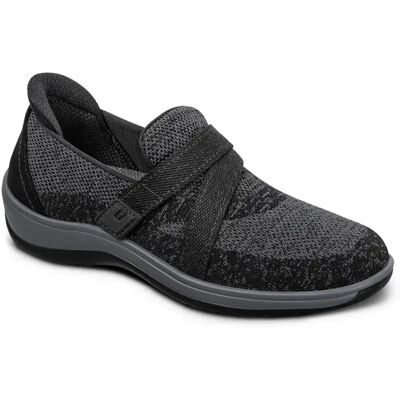 Chaussures de marche femme Orthofeet Amalya Noir 38.5 - Publicité Chaussures de marche femme Orthofeet Amalya Noir 38.5 - Publicité