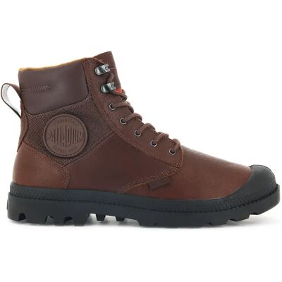 Bottines cuir Palladium Pampa Shield Wp+ Lth Marron 47 - Publicité Bottines cuir Palladium Pampa Shield Wp+ Lth Marron 47 - Publicité