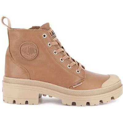 Bottines en cuir femme Palladium Pallabase Marron 41 - Publicité Bottines en cuir femme Palladium Pallabase Marron 41 - Publicité