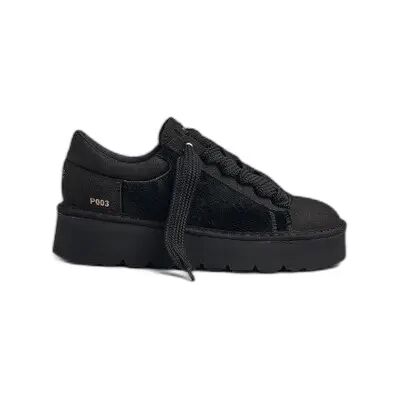Baskets en cuir femme Panchic P003 Nubuck Noir 36 - Publicité Baskets en cuir femme Panchic P003 Nubuck Noir 36 - Publicité