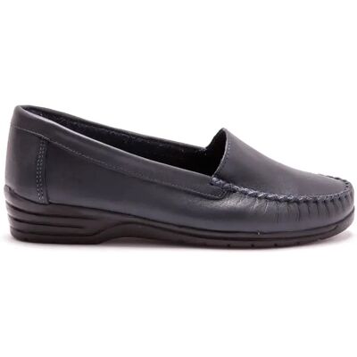 Mocassins cuir femme Pédiconfort Bleu 43 - Publicité Mocassins cuir femme Pédiconfort Bleu 43 - Publicité