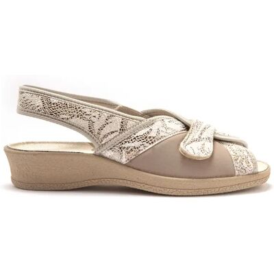 Sandales femme Pédiconfort Beige 42 - Publicité Sandales femme Pédiconfort Beige 42 - Publicité
