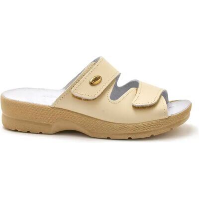 Mules scratch femme Pédiconfort Beige 41 - Publicité Mules scratch femme Pédiconfort Beige 41 - Publicité