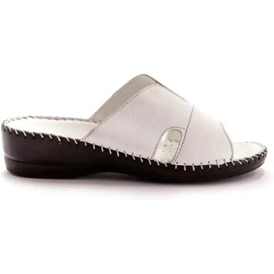 Mules cuir femme Pédiconfort Blanc 36 - Publicité Mules cuir femme Pédiconfort Blanc 36 - Publicité