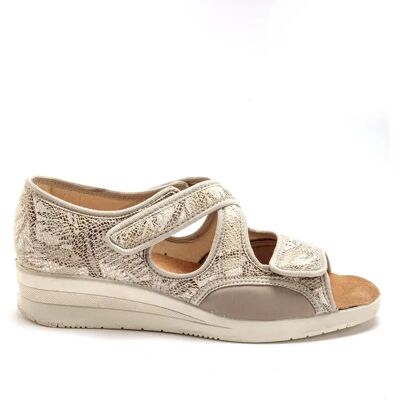 Sandales femme Pédiconfort Beige 39 - Publicité Sandales femme Pédiconfort Beige 39 - Publicité