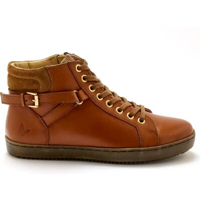 Baskets montantes zippée avec lacets femme Pédiconfort Marron 41 - Publicité Baskets montantes zippée avec lacets femme Pédiconfort Marron 41 - Publicité
