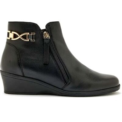 Bottines double zip aérosemelle femme Pédiconfort Noir 41 - Publicité Bottines double zip aérosemelle femme Pédiconfort Noir 41 - Publicité