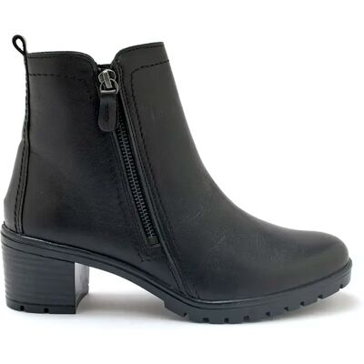 Bottines cuir double zip femme Pédiconfort Noir 42 - Publicité Bottines cuir double zip femme Pédiconfort Noir 42 - Publicité