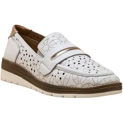 Mocassins cuir élastiqués côtés femme Pédiconfort Blanc 40 - Publicité Mocassins cuir élastiqués côtés femme Pédiconfort Blanc 40 - Publicité