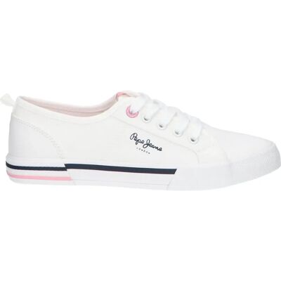 Baskets femme Pepe Jeans Brady Top Blanc 36 - Publicité Baskets femme Pepe Jeans Brady Top Blanc 36 - Publicité