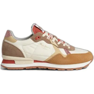 Baskets femme Pepe Jeans Brit Print Lux Blanc 37 - Publicité Baskets femme Pepe Jeans Brit Print Lux Blanc 37 - Publicité