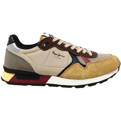 Baskets Pepe Jeans Brit Colors Beige 40 - Publicité Baskets Pepe Jeans Brit Colors Beige 40 - Publicité