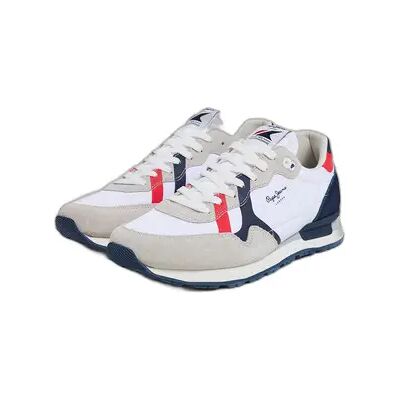 Baskets Pepe Jeans Brit Road Blanc 41 - Publicité Baskets Pepe Jeans Brit Road Blanc 41 - Publicité