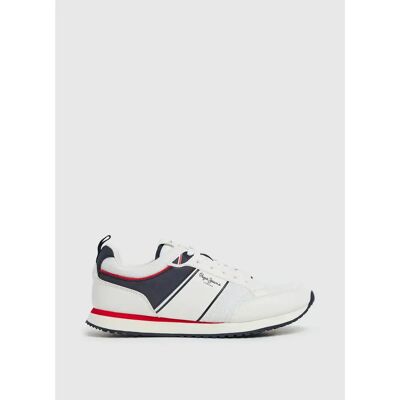Baskets Pepe Jeans Dublin Brand Blanc 44 - Publicité Baskets Pepe Jeans Dublin Brand Blanc 44 - Publicité