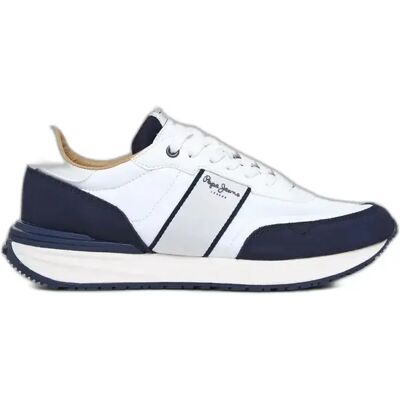 Baskets Pepe Jeans Buster Club Blanc 44 - Publicité Baskets Pepe Jeans Buster Club Blanc 44 - Publicité
