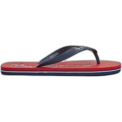 Tongs Pepe Jeans Bay Beach Logo Rouge 42 - Publicité Tongs Pepe Jeans Bay Beach Logo Rouge 42 - Publicité