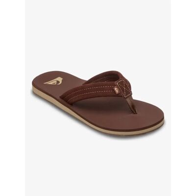 Tongs Quiksilver Carver Suede Marron 42 - Publicité Tongs Quiksilver Carver Suede Marron 42 - Publicité