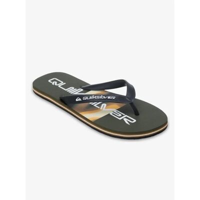 Tongs Quiksilver Molokai Stripe Vert 40 - Publicité Tongs Quiksilver Molokai Stripe Vert 40 - Publicité