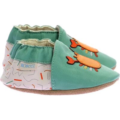 Chaussons bébé garçon Robeez Easy Care Vert 17/18 - Publicité Chaussons bébé garçon Robeez Easy Care Vert 17/18 - Publicité