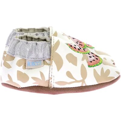 Chaussons bébé fille Robeez Graphic Fruit Blanc 17/18 - Publicité Chaussons bébé fille Robeez Graphic Fruit Blanc 17/18 - Publicité