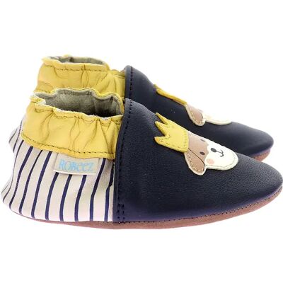 Chaussons bébé garçon Robeez King Dog Bleu 17/18 - Publicité Chaussons bébé garçon Robeez King Dog Bleu 17/18 - Publicité