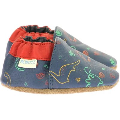 Chaussons bébé garçon Robeez Alldino Bleu 17/18 - Publicité Chaussons bébé garçon Robeez Alldino Bleu 17/18 - Publicité