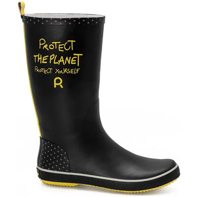 Bottes de pluie femme Rouchette Protect The Planet Noir 38 - Publicité Bottes de pluie femme Rouchette Protect The Planet Noir 38 - Publicité