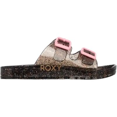 Claquettes fille Roxy Kattie Glitter Noir 35 - Publicité Claquettes fille Roxy Kattie Glitter Noir 35 - Publicité