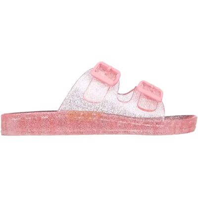 Claquettes fille Roxy Kattie Glitter Rose 31 - Publicité Claquettes fille Roxy Kattie Glitter Rose 31 - Publicité