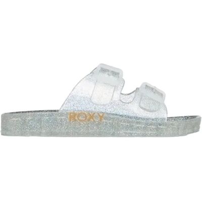 Claquettes fille Roxy Kattie Glitter Argenté 33 - Publicité Claquettes fille Roxy Kattie Glitter Argenté 33 - Publicité