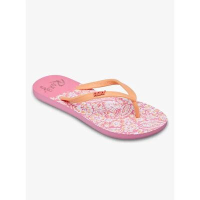 Tongs fille Roxy Viva Stamp Rose 28 - Publicité Tongs fille Roxy Viva Stamp Rose 28 - Publicité