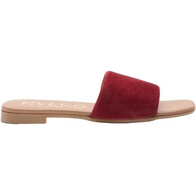 Mules cuir suede de qualité femme Ryłko Kaja Rouge 38 - Publicité Mules cuir suede de qualité femme Ryłko Kaja Rouge 38 - Publicité