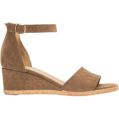 Sandales compensées cuir suede de haute qualité femme Ryłko Hayley Beige 38 - Publicité Sandales compensées cuir suede de haute qualité femme Ryłko Hayley Beige 38 - Publicité