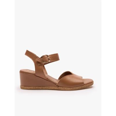 Sandales compensées cuir femme Ryłko Hayley Marron 39 - Publicité Sandales compensées cuir femme Ryłko Hayley Marron 39 - Publicité