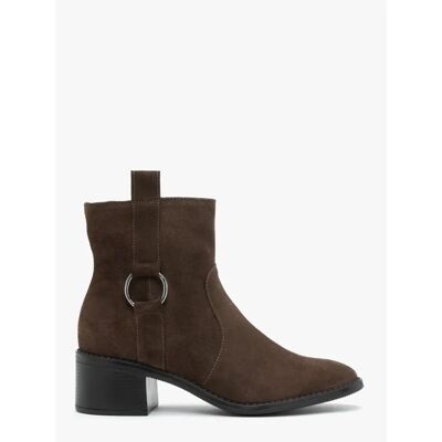 Bottines en cuir femme Ryłko Triss Marron 35 - Publicité Bottines en cuir femme Ryłko Triss Marron 35 - Publicité