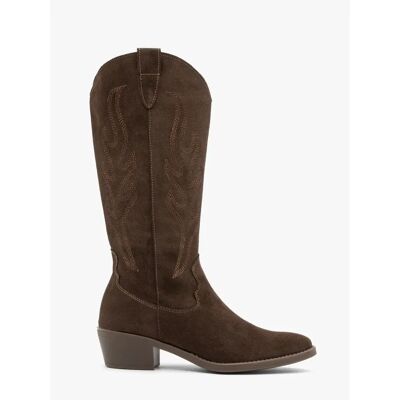 Bottes cowboy femme Ryłko Leyla Marron 39 - Publicité Bottes cowboy femme Ryłko Leyla Marron 39 - Publicité